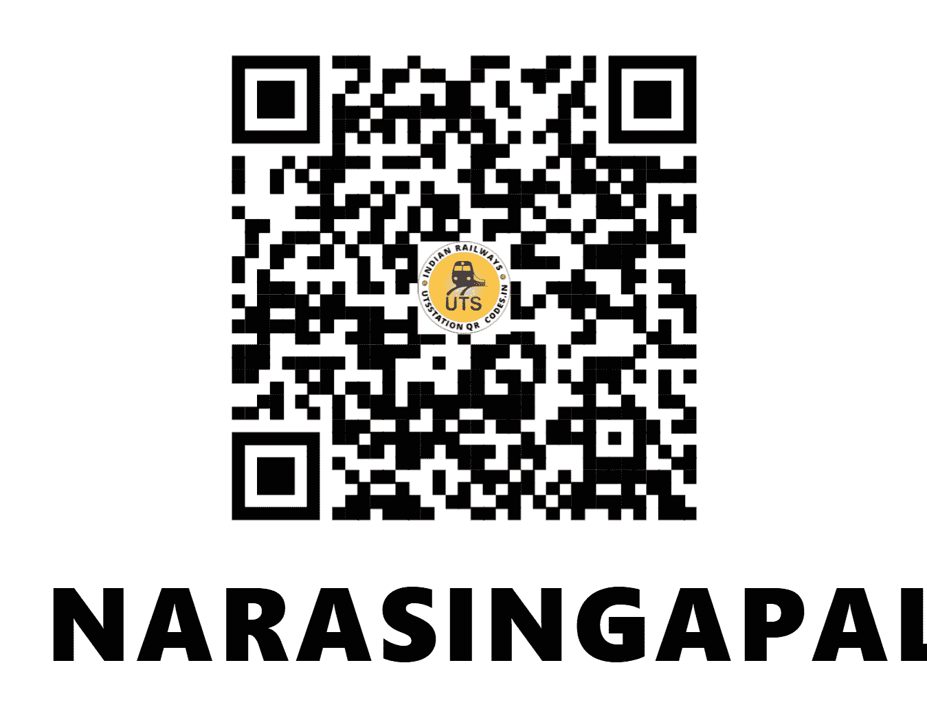 UTS QR Code for NARASINGAPALLI - NASP - SC (ANDHRA PRADESH)